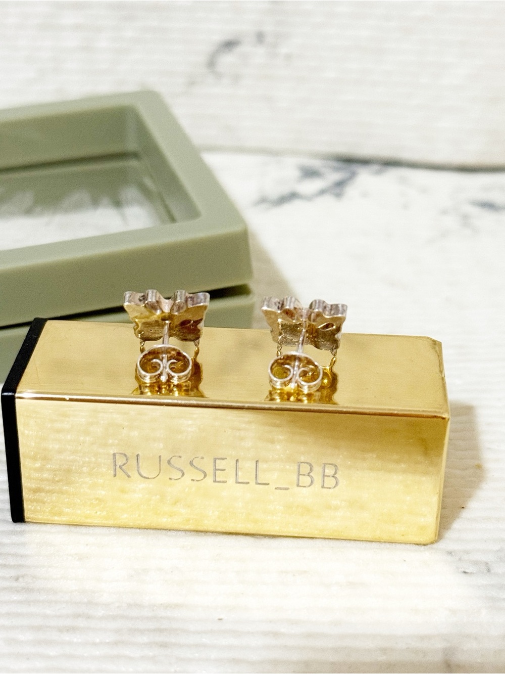 Gucci Butterfly Trademark Earrings • 925 Sterling Silver - Picture 5 of 9